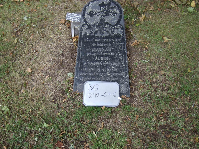 Grave number: B G B    40-42