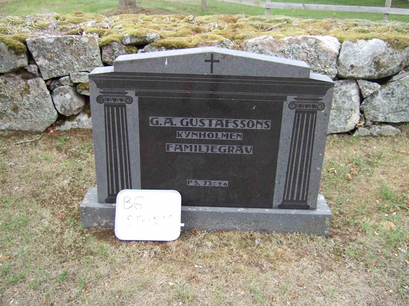 Grave number: B G B    15-16