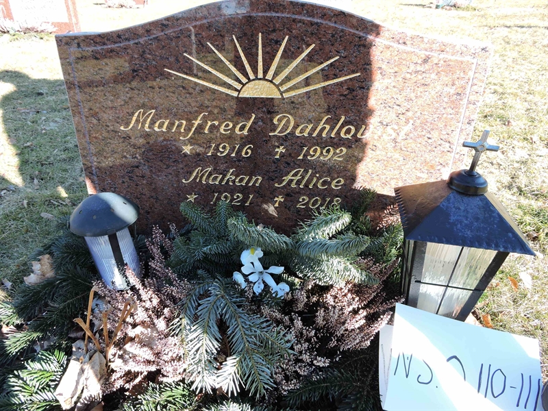 Gravnummer: NS O   110-111