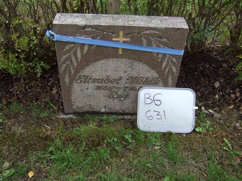 Grave number: B G EAL    10