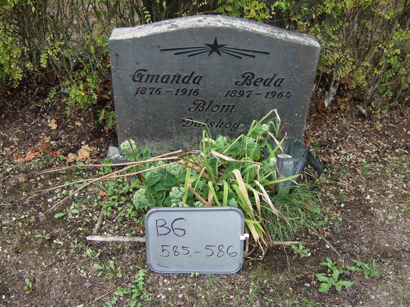 Grave number: B G E    69-70