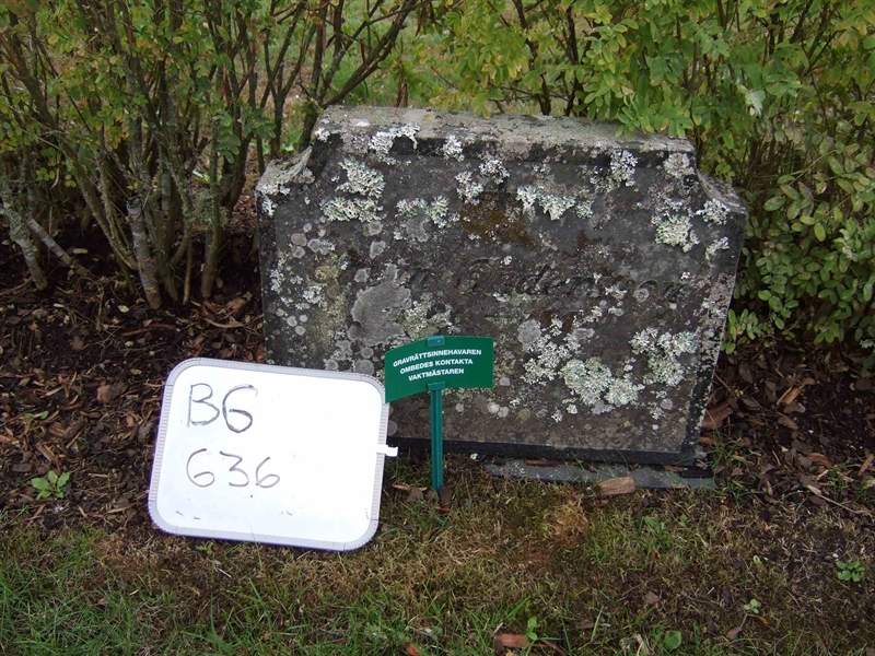 Grave number: B G EAL    15