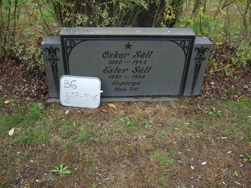 Grave number: B G E 7-8
