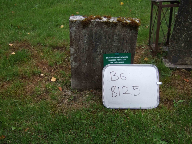 Grave number: B G FAL     4