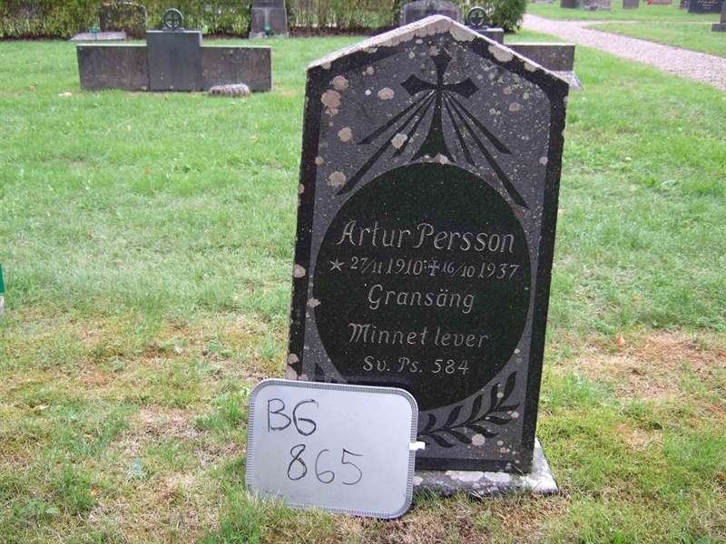 Grave number: B G FAL    58