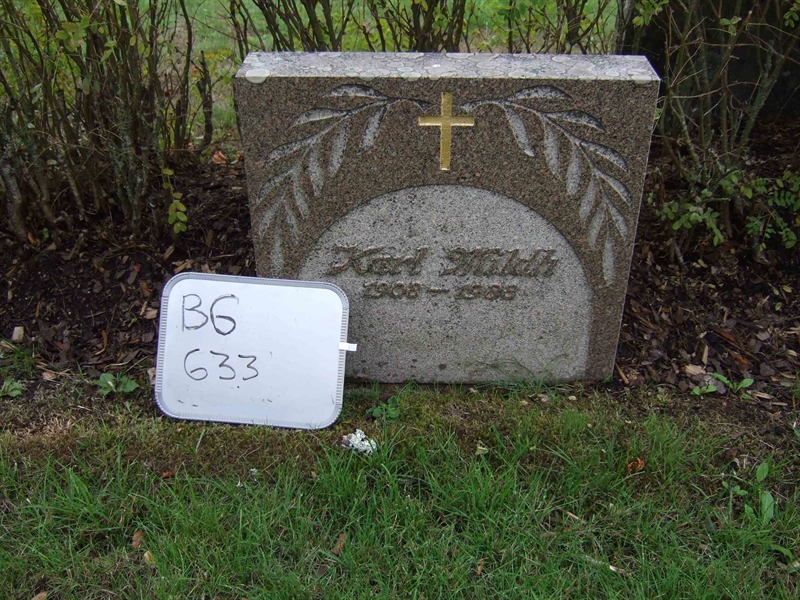 Grave number: B G EAL    12