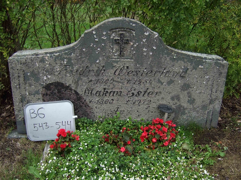 Grave number: B G E 43-44