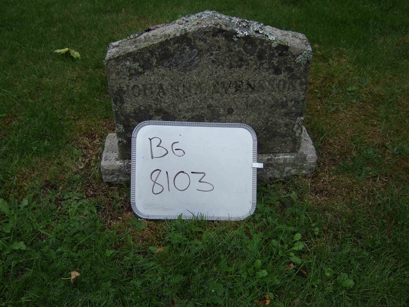 Grave number: B G FAL    35