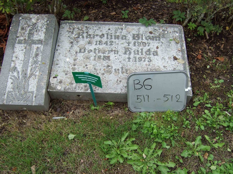 Grave number: B G E    11-12