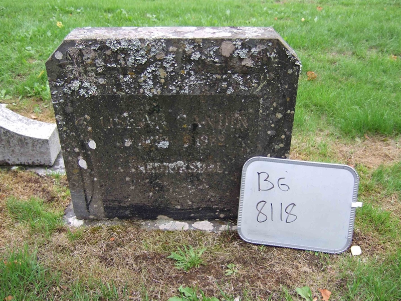 Grave number: B G FAL    11