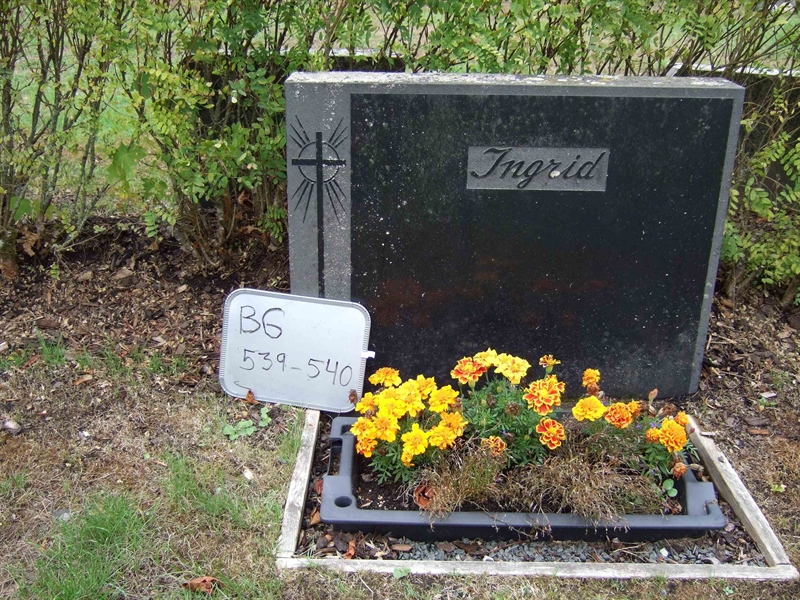 Grave number: B G E    39-40