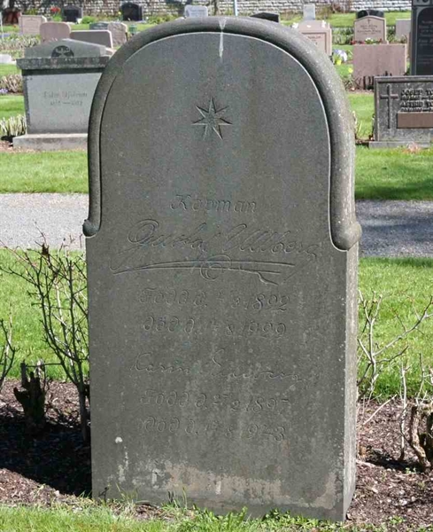 Grave number: A J   214-215