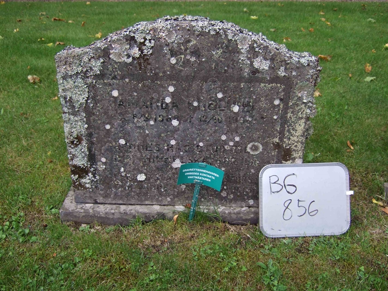 Grave number: B G FAL    74