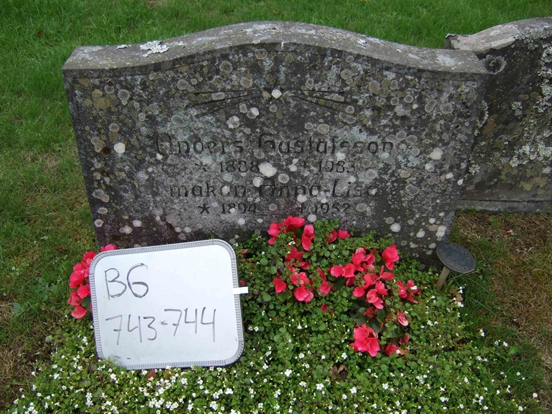 Grave number: B G F    37-38