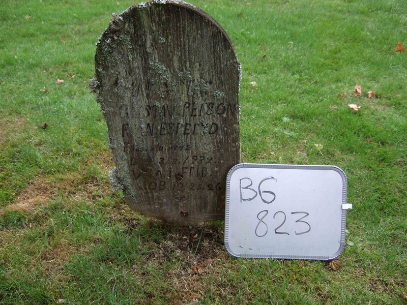 Grave number: B G FAL    98
