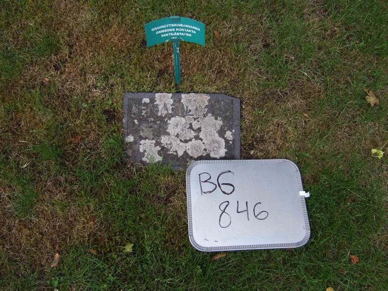 Grave number: B G FAL    64