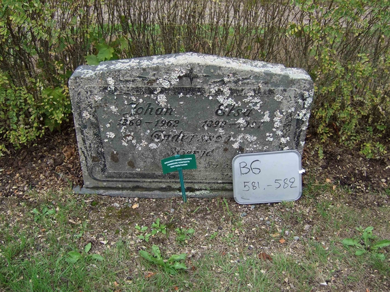 Grave number: B G E    65-66
