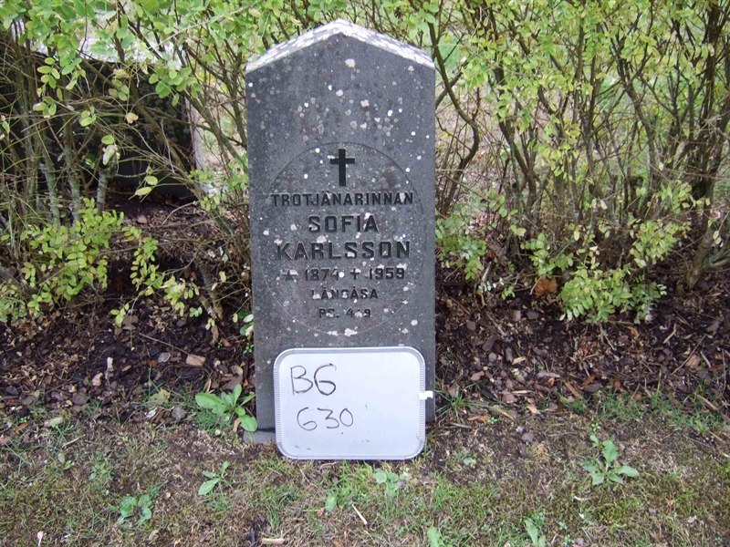 Grave number: B G EAL     9