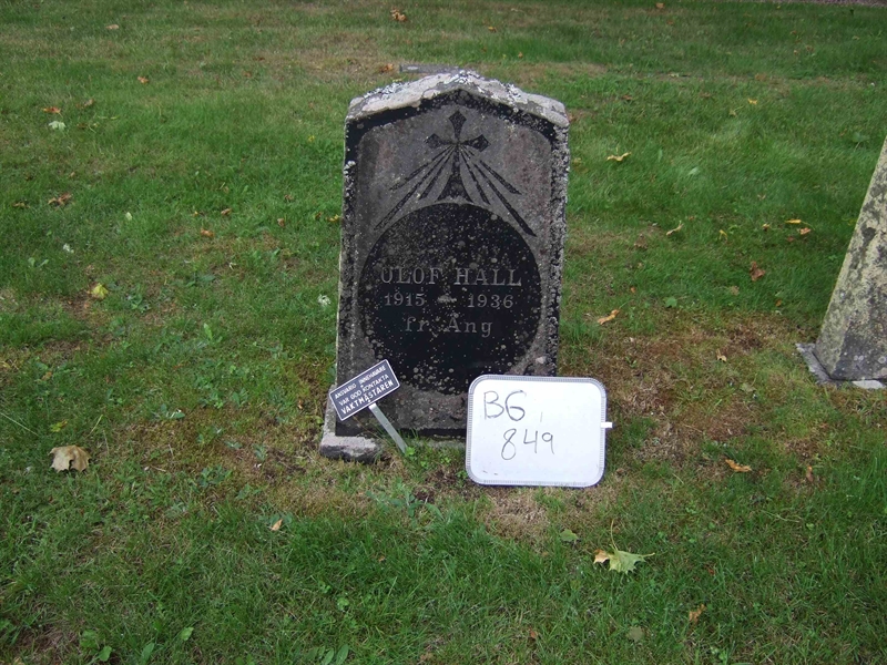 Grave number: B G FAL    67