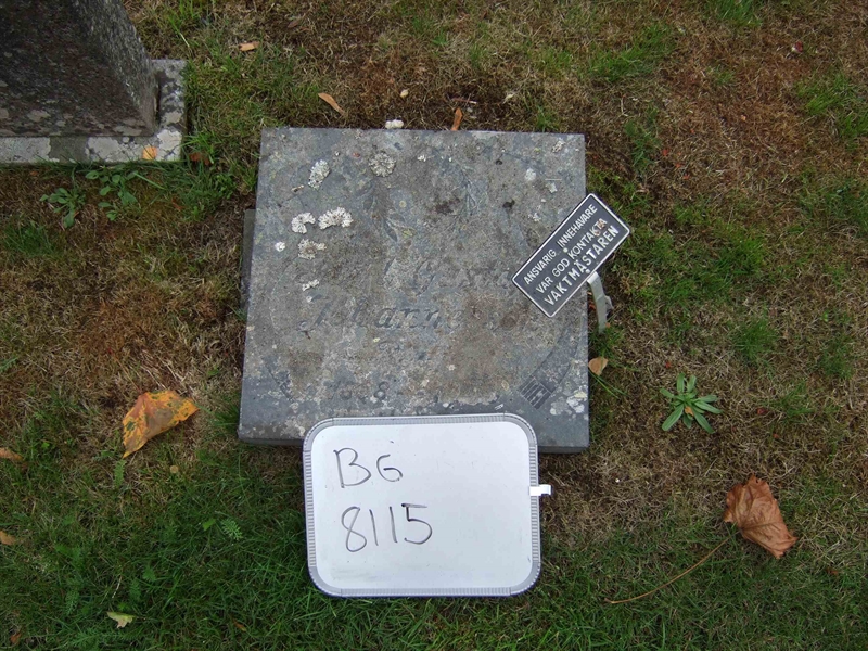 Grave number: B G FAL    13