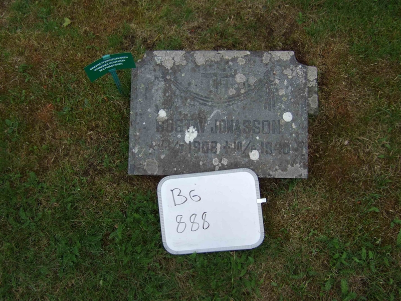 Grave number: B G FAL    25