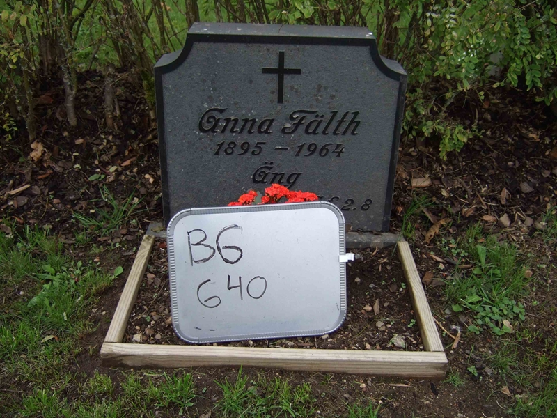 Grave number: B G EAL    19