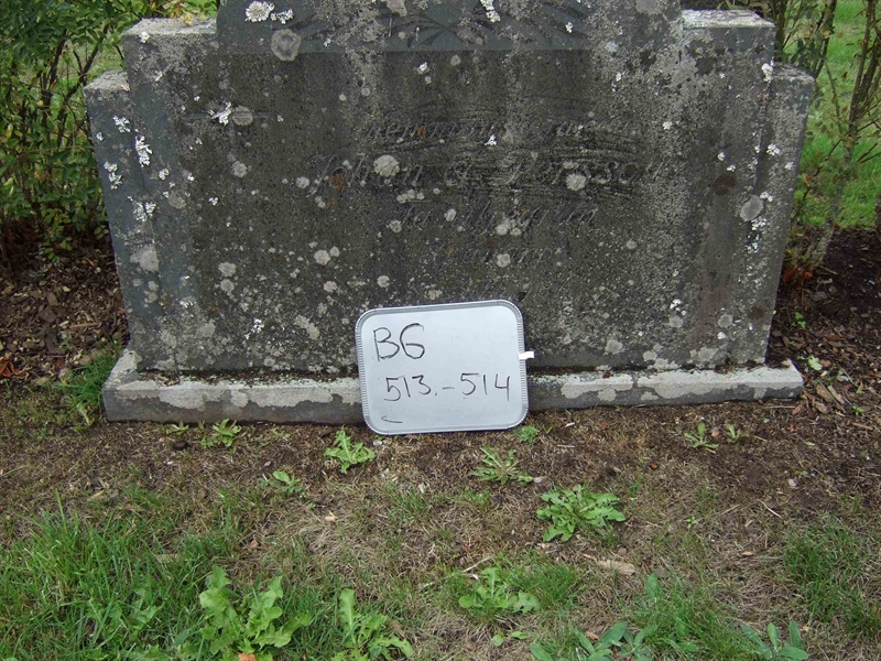 Grave number: B G E    13-14