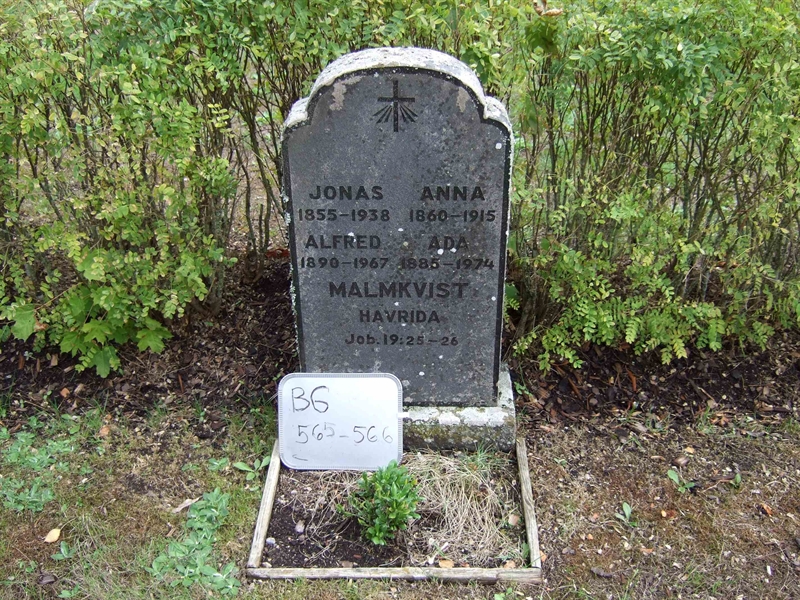 Gravnummer: B G E    63-64