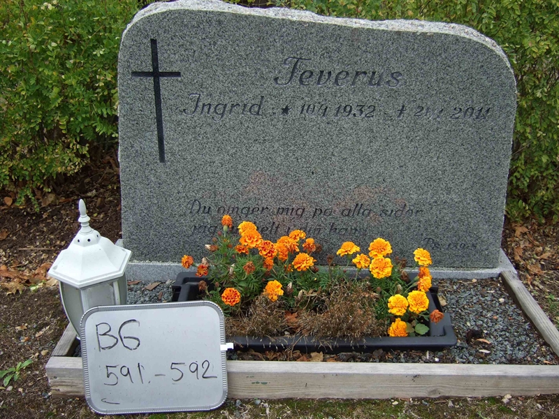 Grave number: B G E    75-76