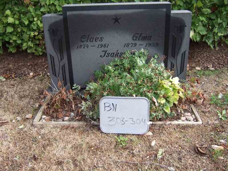 Grave number: B N B    21-22