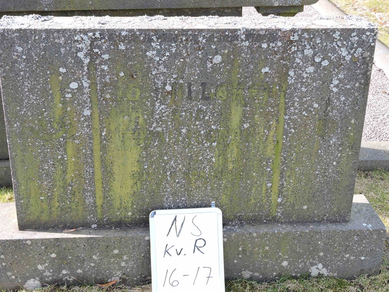 Grave number: NS R    16-17