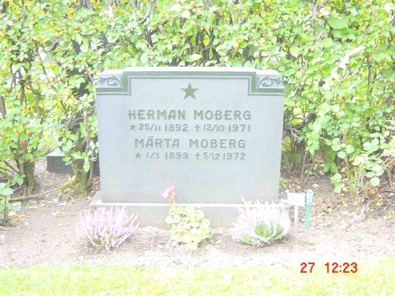 Grave number: A H   190-191