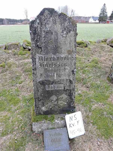 Grave number: NS Y    45-46