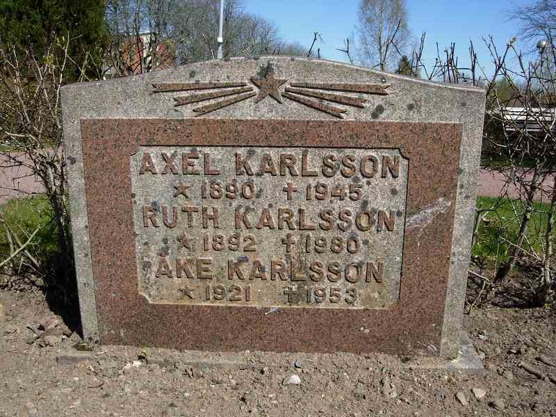 Grave number: A R    81-82
