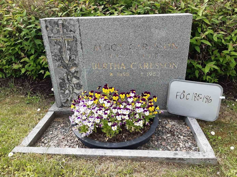 Grave number: F Ö C   185-186