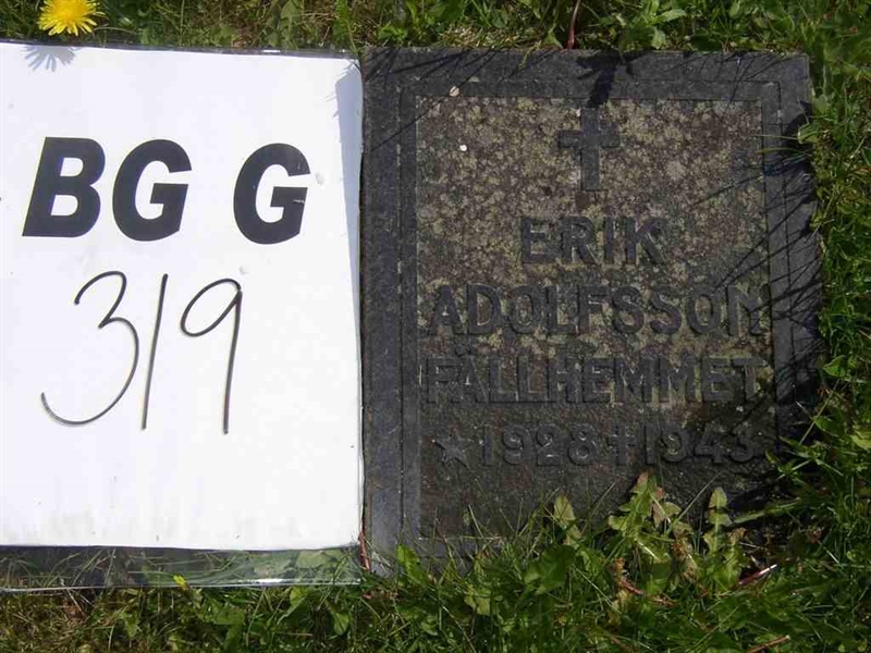 Grave number: Br G   319