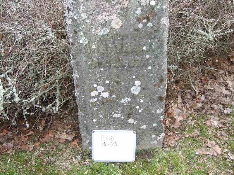 Gravnummer: B G A 121-122