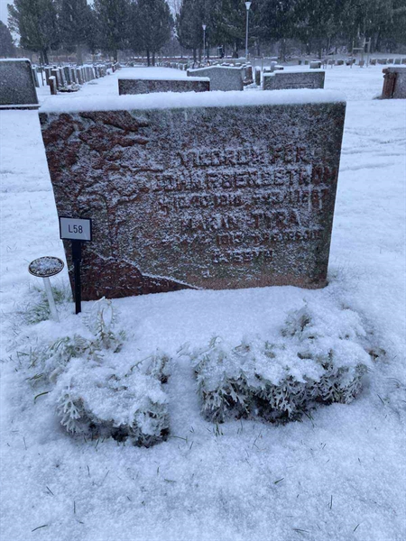 Grave number: 1 NL    58