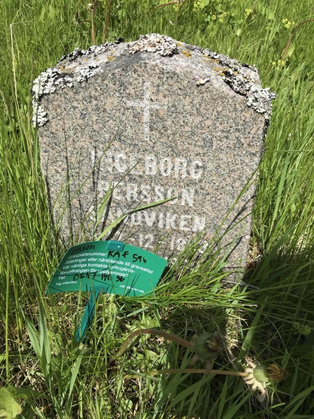 Grave number: KA F   596