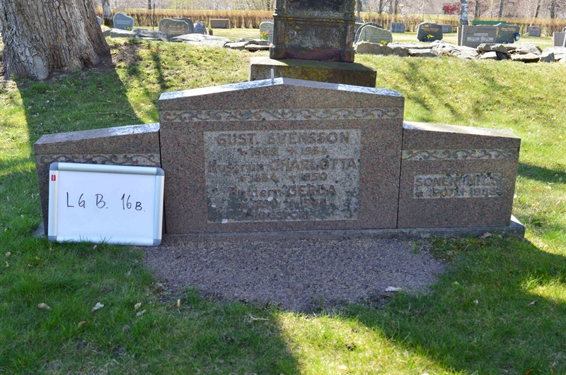 Grave number: LG B    16b