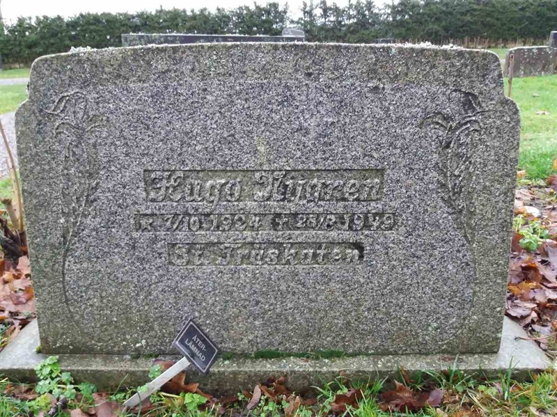 Grave number: 1 H    17