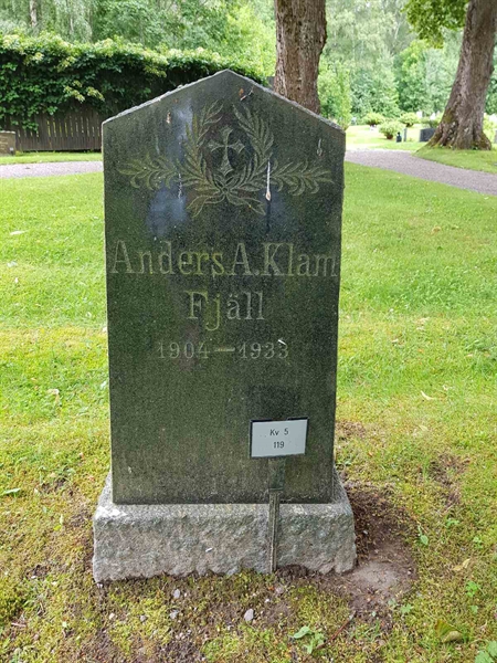 Grave number: Jä 05   119