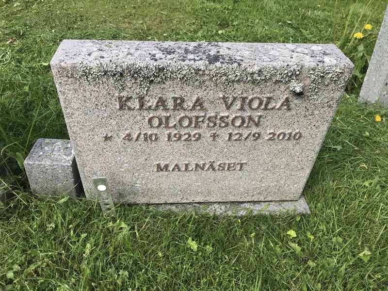 Grave number: KA F   846B