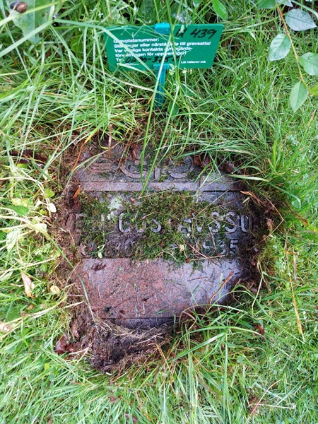 Grave number: 1 U   439