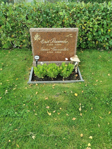 Grave number: F NYA  1670