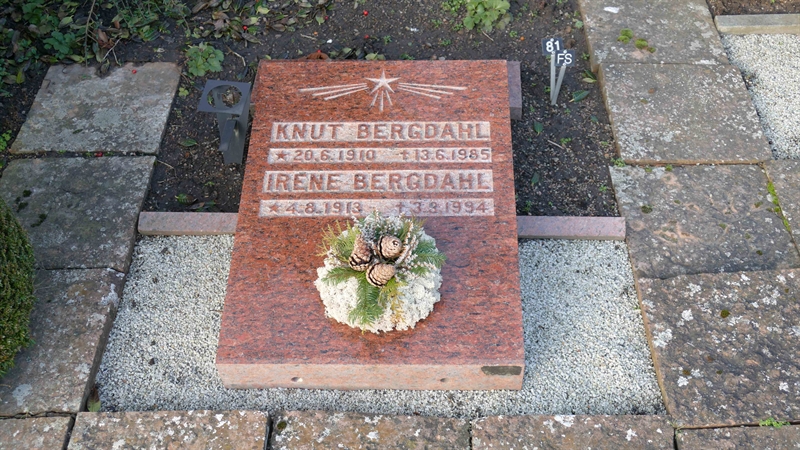 Grave number: GK SD UL    81