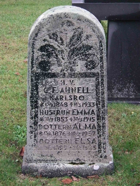 Grave number: 1 C 8     9