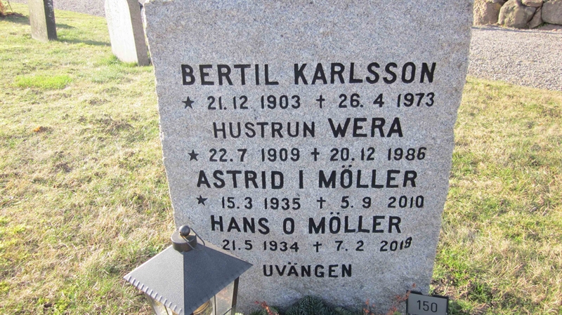 Grave number: KG C   150