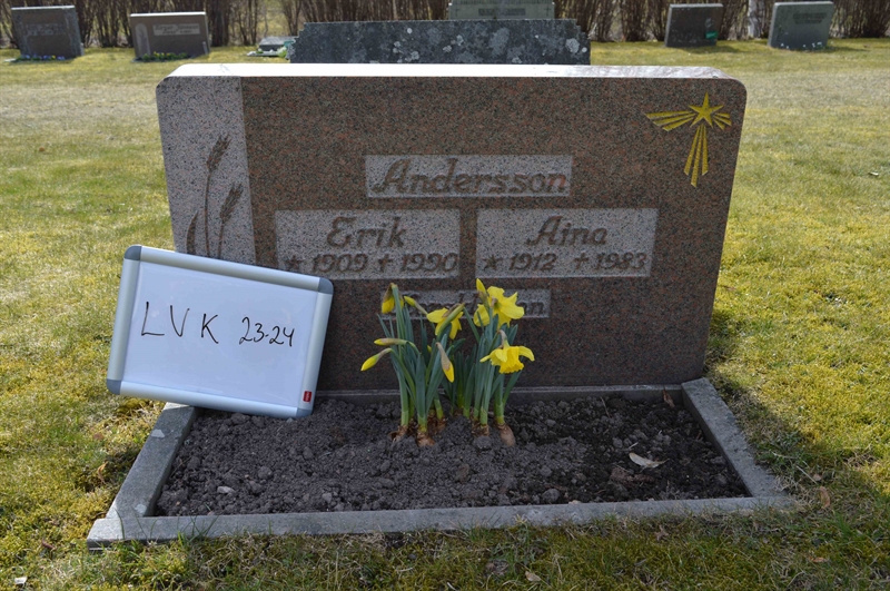 Grave number: LV K    23, 24