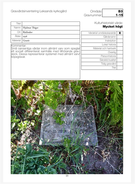 Hautatunnus: 1 B 3A     1-15